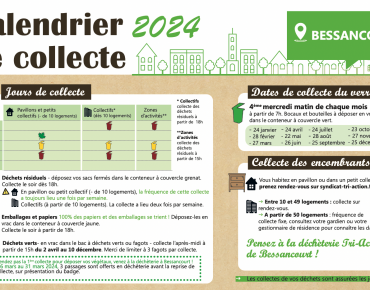 Calendrier collecte déchets 2024