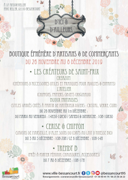 Affiche boutique éphémère