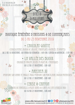 Affiche boutique éphémère