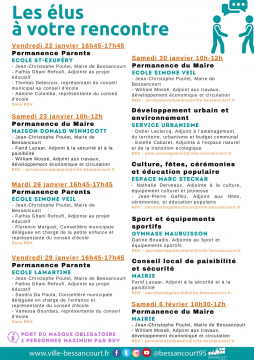 Calendrier des permanences