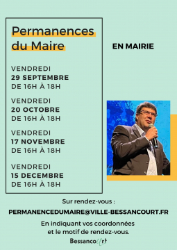 Permanence du Maire