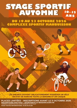 affiche stage automne