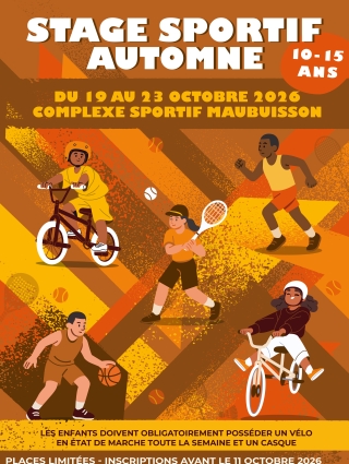 affiche stage automne